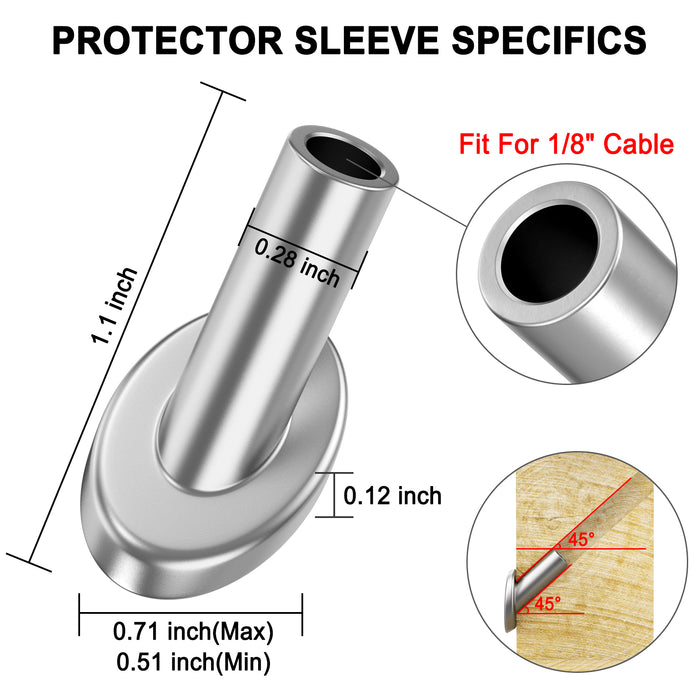 BLIKA 45 Degree Angle Beveled Protector Sleeves
