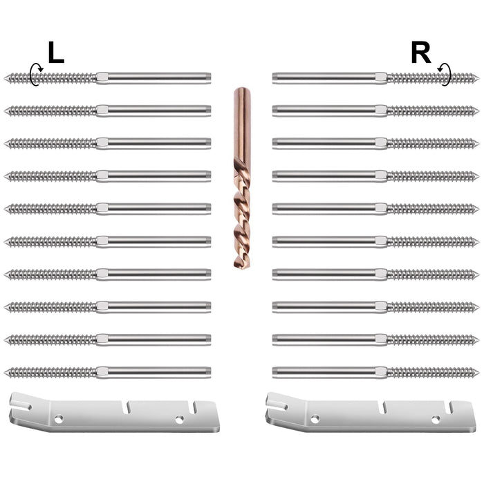 BLIKA Swage Lag Screws for 3/16" Cable Railing