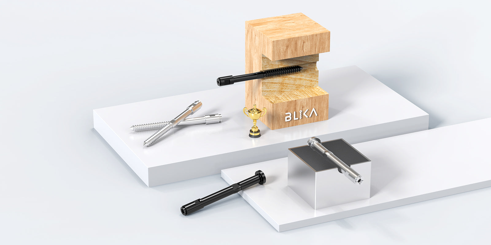 🏅 BLIKA Patented - Swageless Terminals for Wood Posts