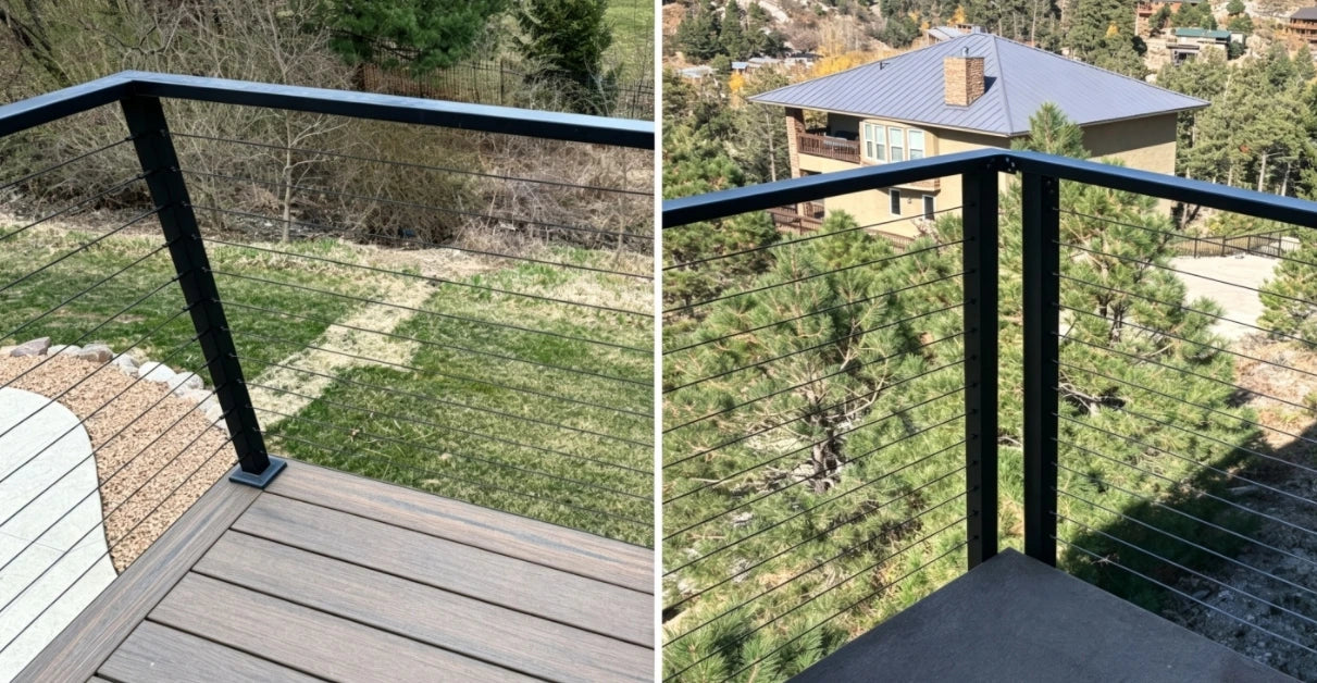 How to Install Cable Deck Railing Around Corners