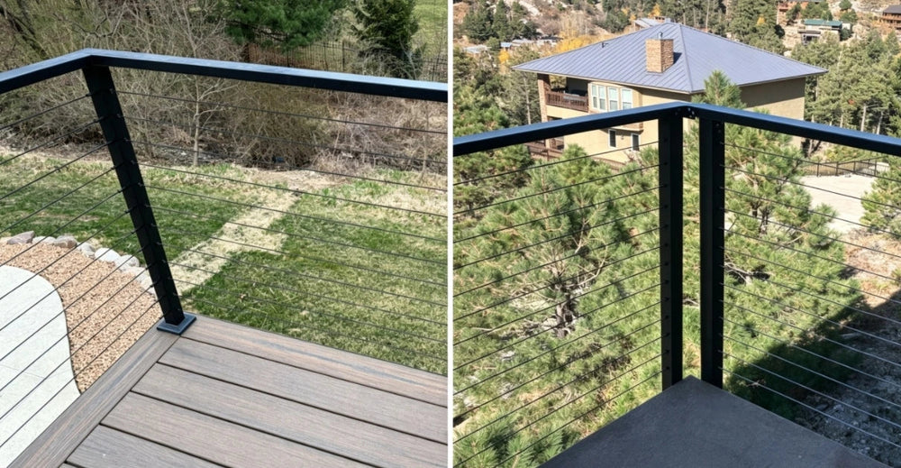 How to Install Cable Deck Railing Around Corners