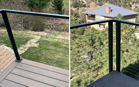 How to Install Cable Deck Railing Around Corners
