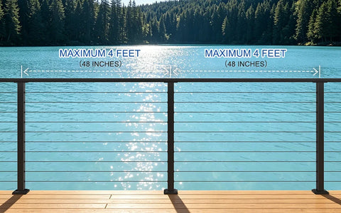 Cable Railing Post Spacing: How Far Apart Should Posts Be?