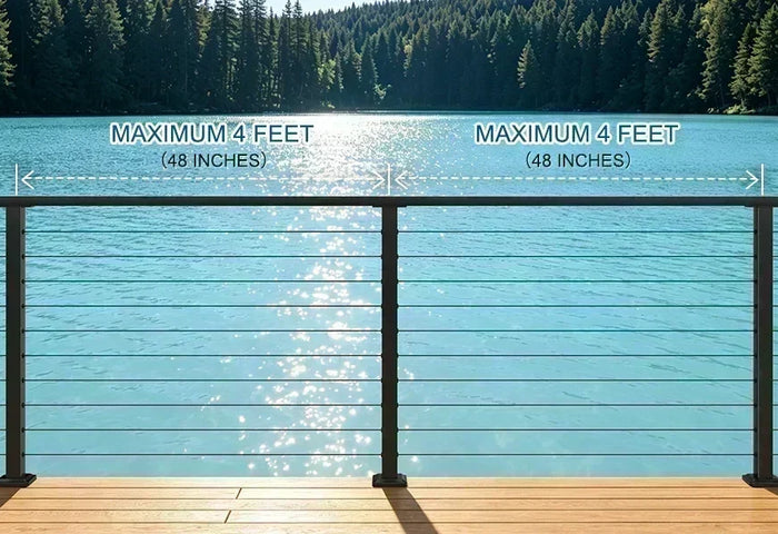 Cable Railing Post Spacing: Max Limits & Code Guide