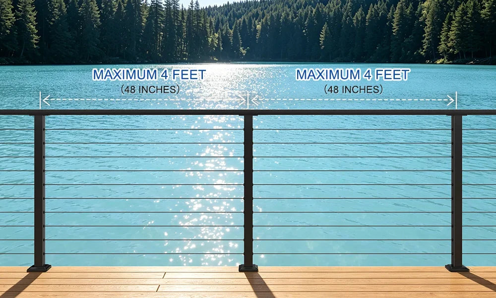 Cable Railing Post Spacing: How Far Apart Should Posts Be?