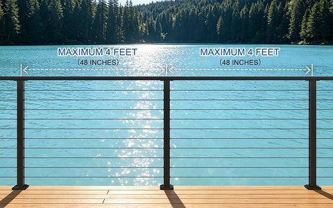 Cable Railing Post Spacing: How Far Apart Should Posts Be?