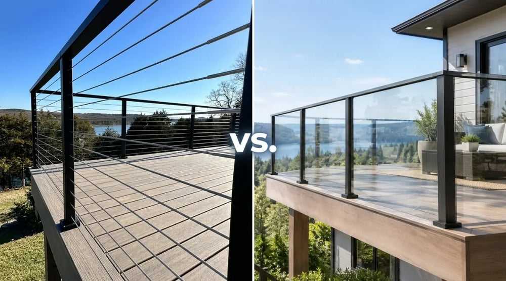 Cable Railing vs. Glass Railing: Full Comparison Guide