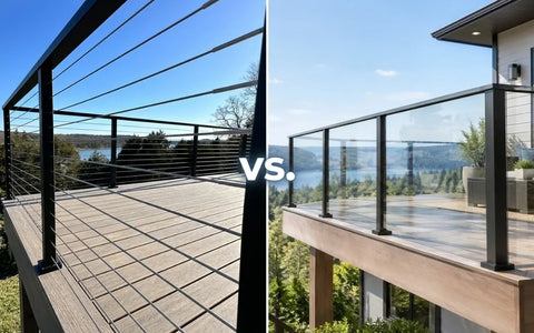 Cable Railing vs. Glass Railing: Full Comparison Guide