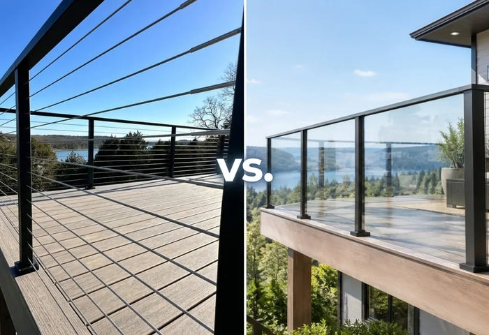 Cable Railing vs. Glass Railing: Full Comparison Guide