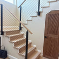 11 Modern Interior Stair Cable Railing Ideas and Pictures