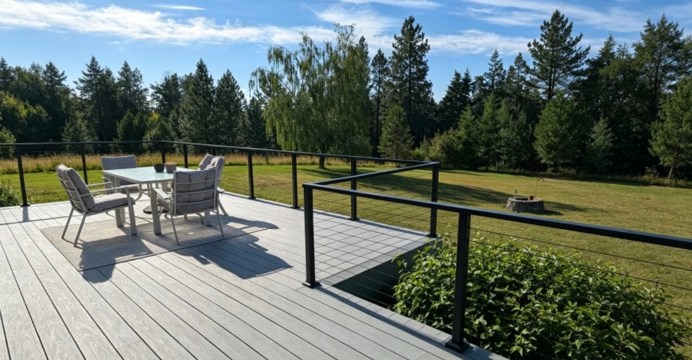 How to Install Cable Deck Railing Around Corners