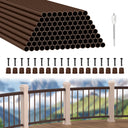 BLIKA 26“ Brown Round Aluminum Balusters