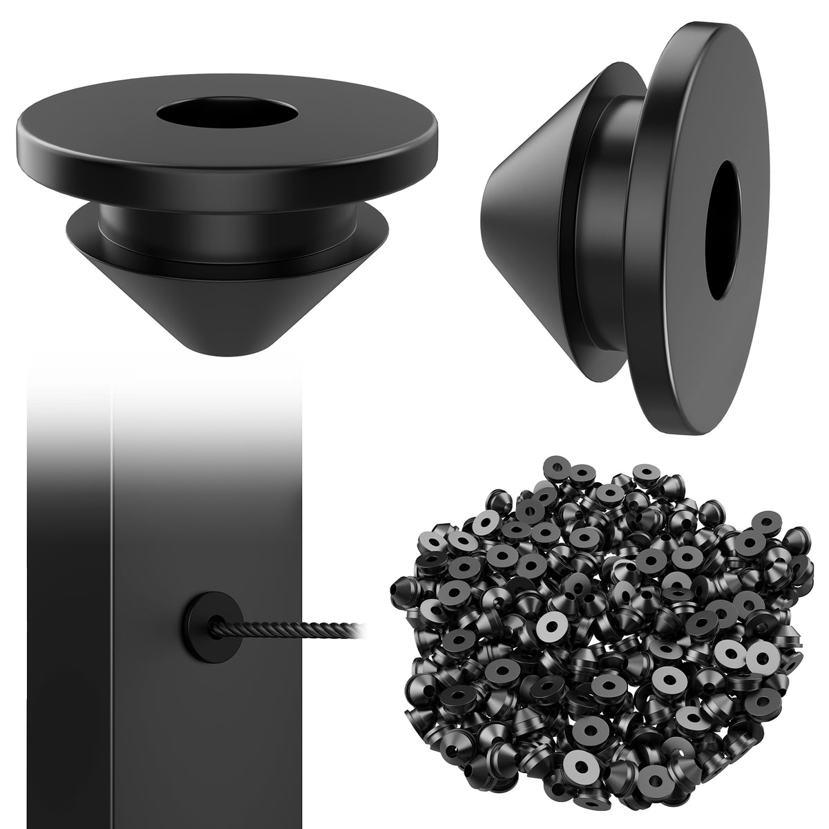Cable Railing Rubber Grommet|Blika Cable Railing Kits — BLIKA
