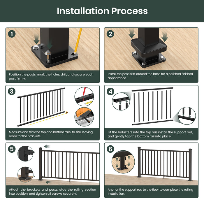 BLIKA One-Stop Custom Aluminum Deck Railing System