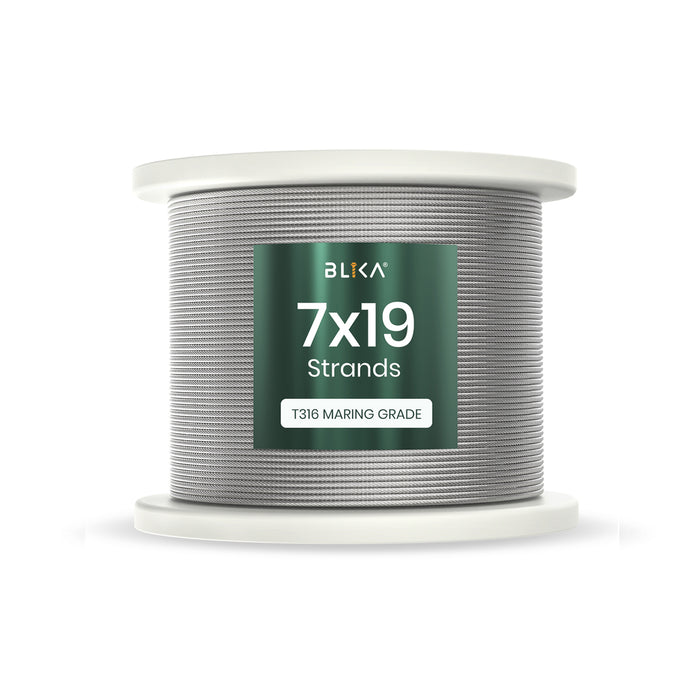 BLIKA 3/16" T316 Stainless Steel Cable