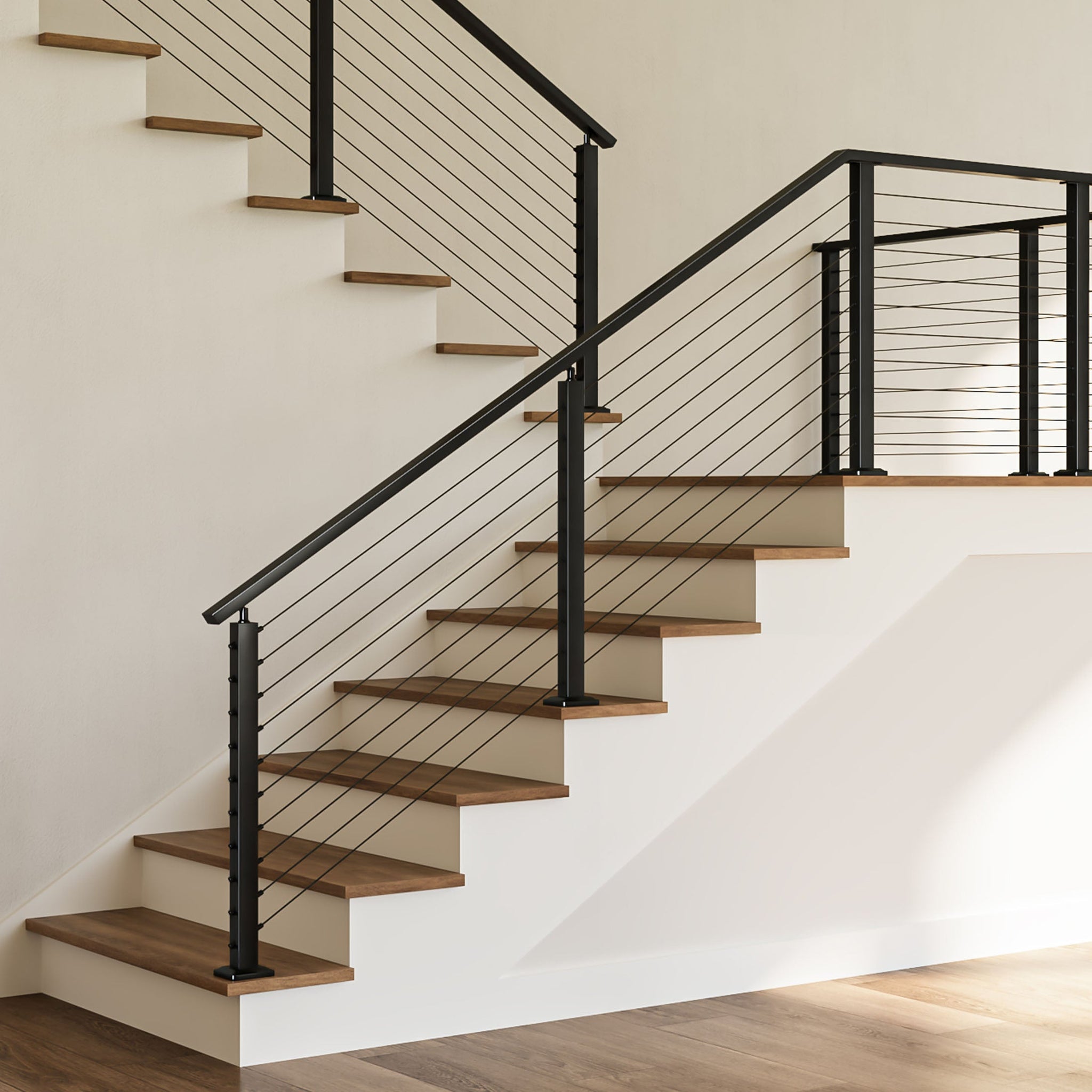 BLIKA One-Stop Custom Cable Railing Kit - Complete Metal Post System