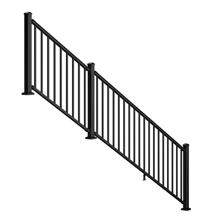 BLIKA 36" Stair Aluminum Railing & 39" Post System DIY Kit（4FT-20FT）