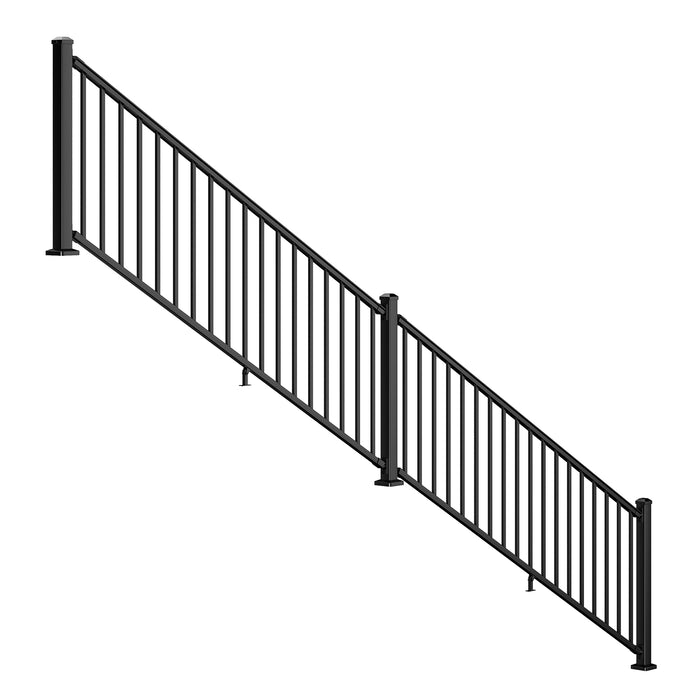 BLIKA 36" Stair Aluminum Railing & 39" Post System DIY Kit（4FT-20FT）