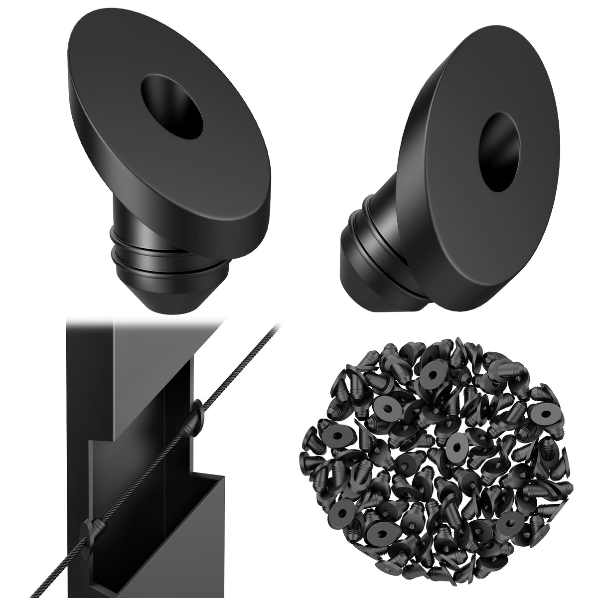 Cable Railing Rubber Grommet|Blika Cable Railing Kits — BLIKA
