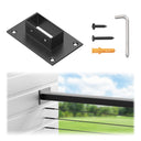 BLIKA Black Stainless Handrail End Brackets
