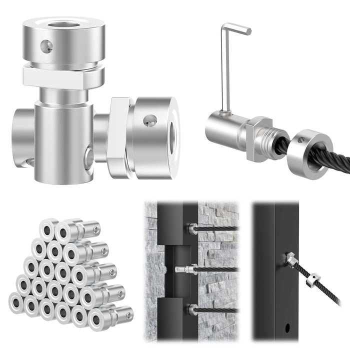 BLIKA 1/8" Swageless Cable Railing Anchor Terminal