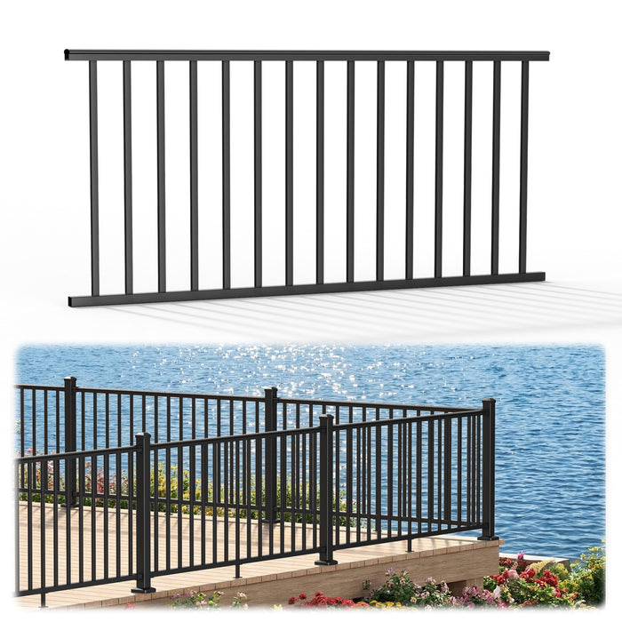 BLIKA 4FT/6FT/8FT Aluminum Level Railing Panel