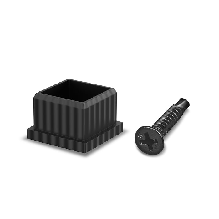 BLIKA Black Square 3/4" Level Baluster Connectors