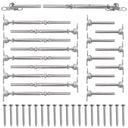 BLIKA Adjustable Angle 3/16" Cable Railing Kit for Wood Posts