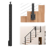 BLIKA 36" Angle Drilled Side Mount Post for Cable Railing