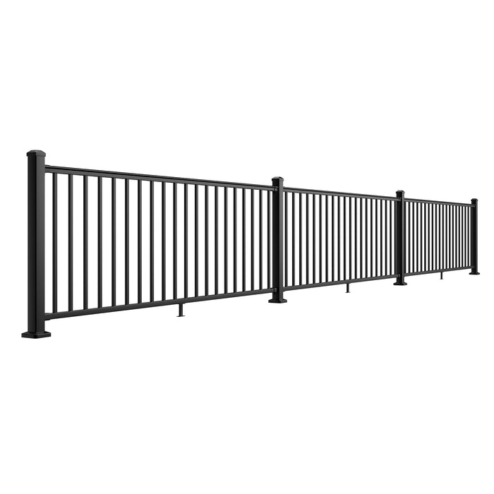 BLIKA 36" Level Aluminum Railing & 39" Post System DIY Kit（4FT-28FT）