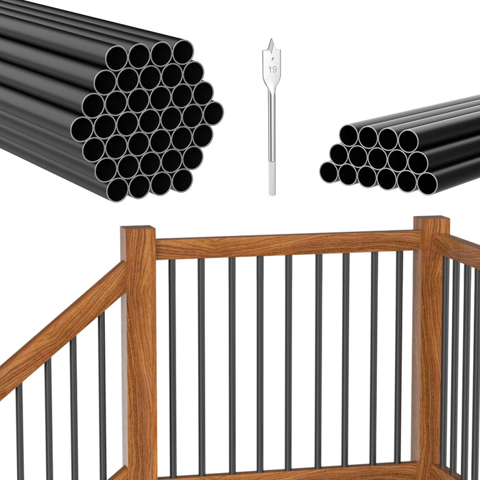 Blika 26"X3/4" Round Aluminum Balusters