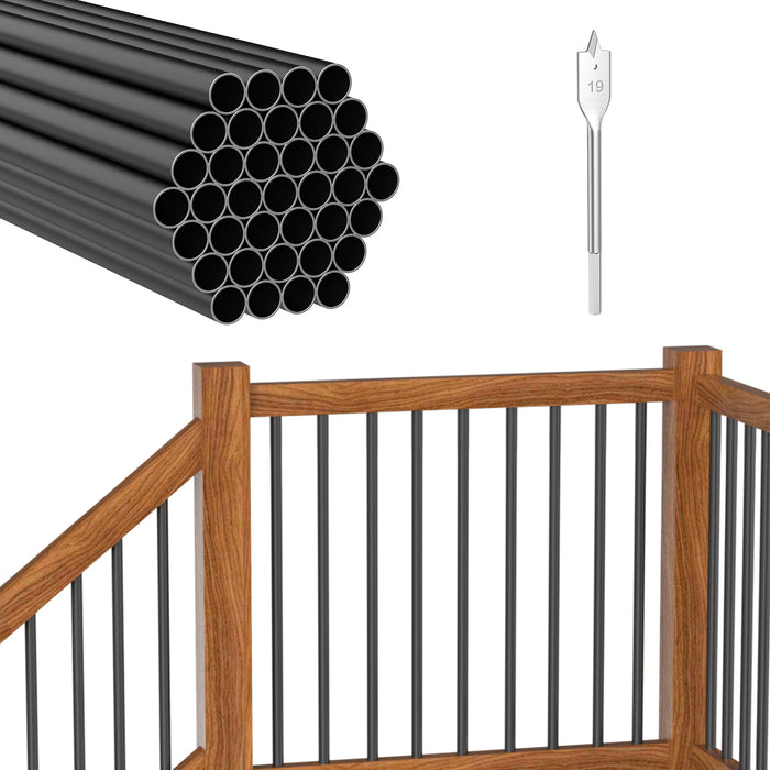 Blika 26"X3/4" Round Aluminum Balusters