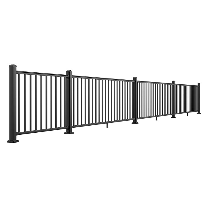 BLIKA 36" Level Aluminum Railing & 39" Post System DIY Kit（4FT-28FT）