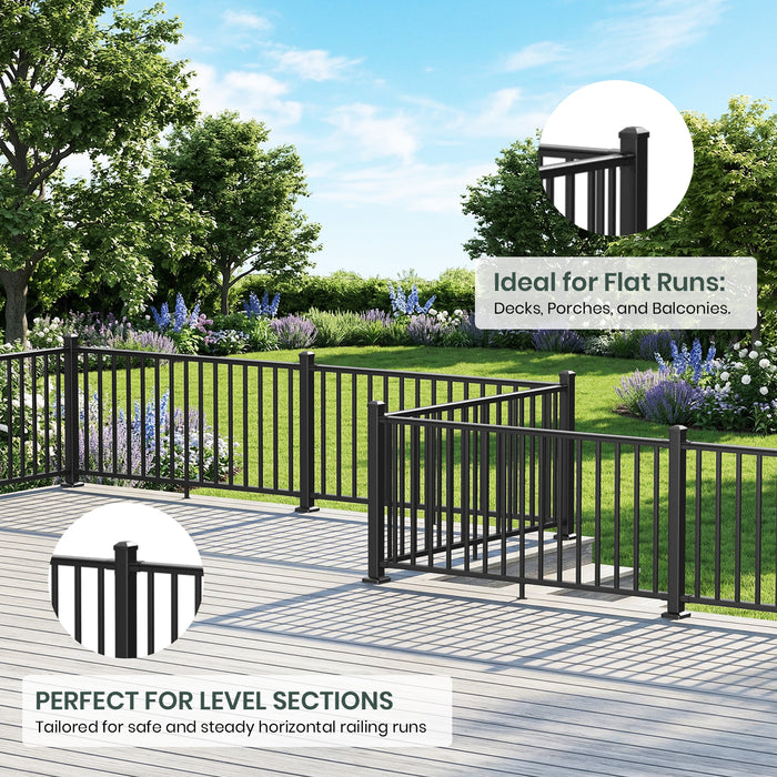 BLIKA Aluminum Level Railing Panel Connector Kit
