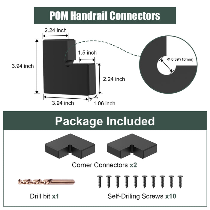 BLIKA Corner Connectors for Handrails