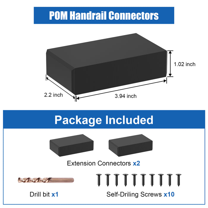 BLIKA Extension Connectors for Handrails