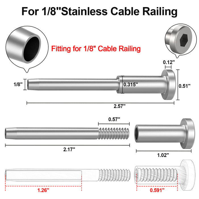 BLIKA Invisible Cable Railing Kit