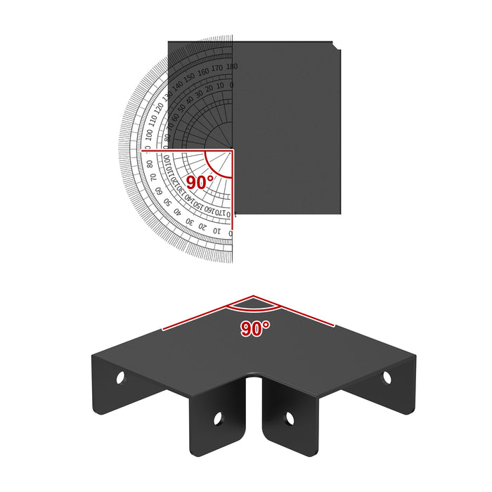 BLIKA 90° Corner Connector for Handrail Cover Plate