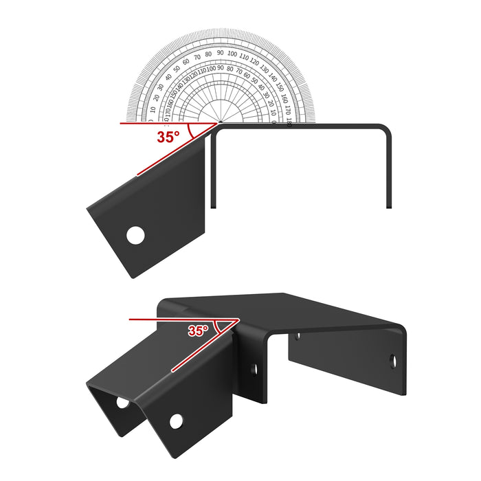 BLIKA 35° Stair Corner Connector for Handrail Cover Plate