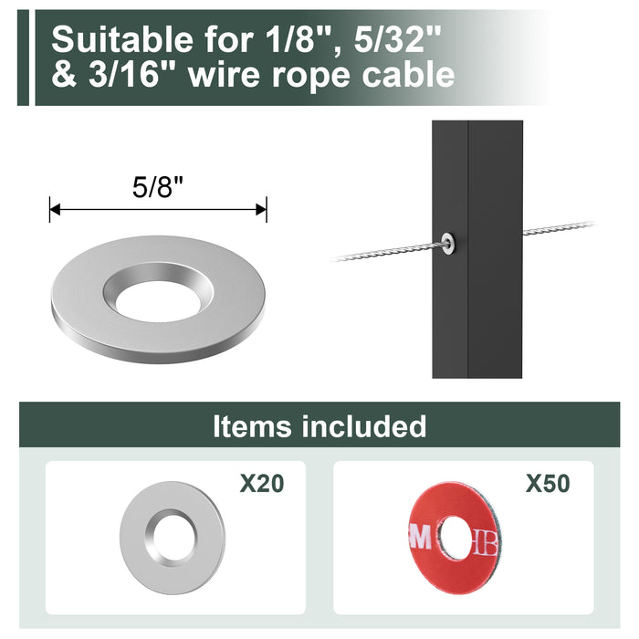 BLIKA Cable Railing Adhesive Sleeves