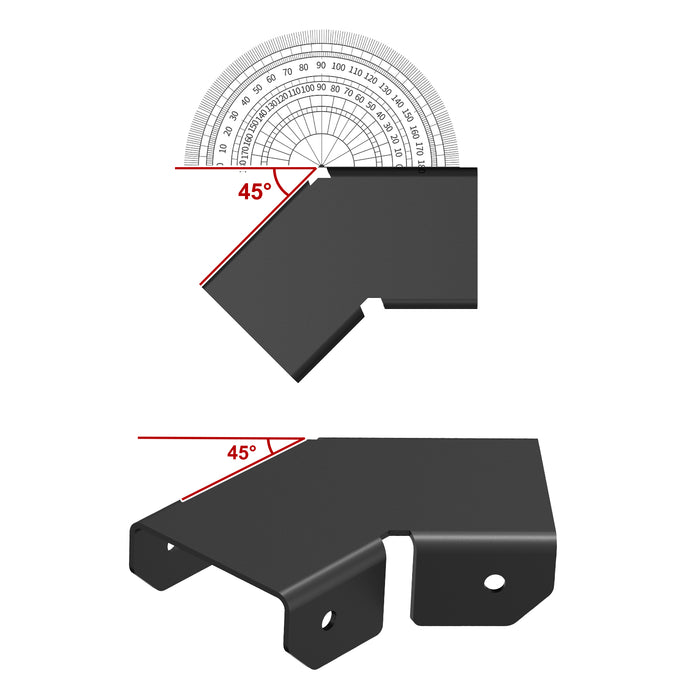 BLIKA 45° Corner Connector for Handrail Cover Plate