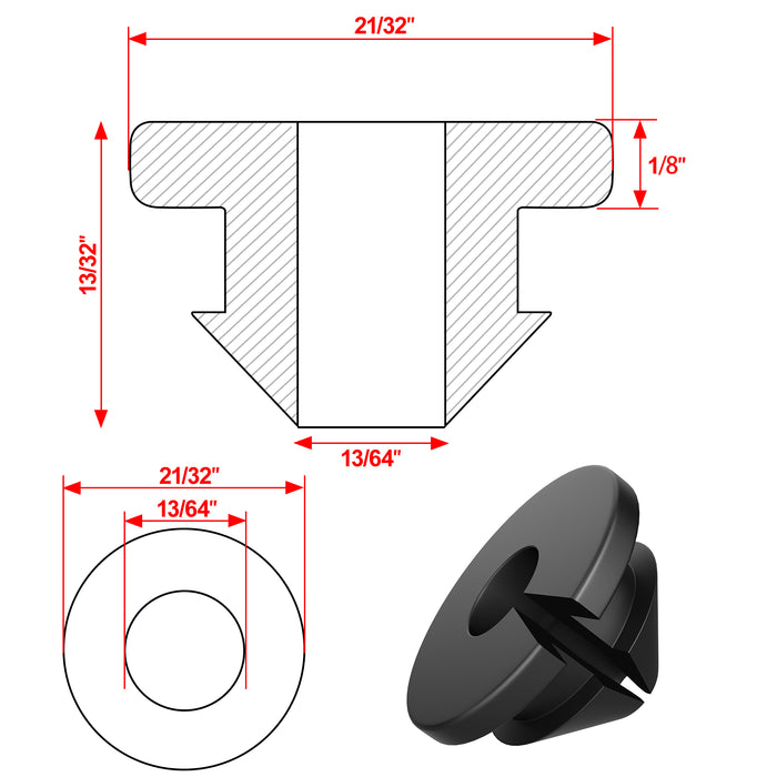 BLIKA Cable Railing Rubber Grommet