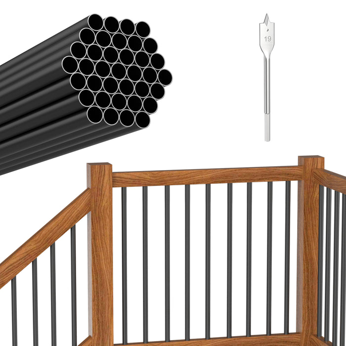 Blika 32"X3/4" Round Aluminum Balusters