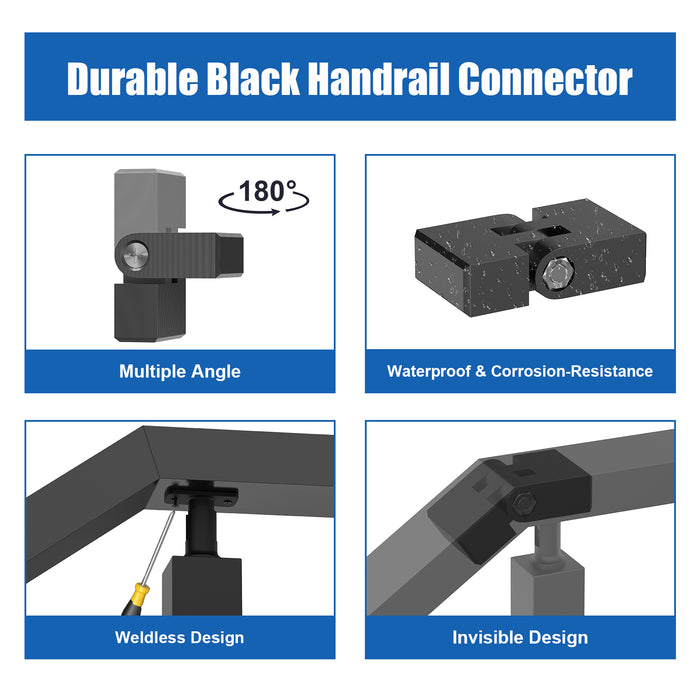 BLIKA Vertical Pivot Connectors for Handrails