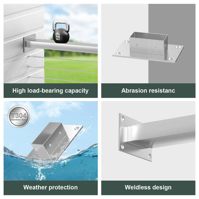 BLIKA Stainless Handrail End Brackets