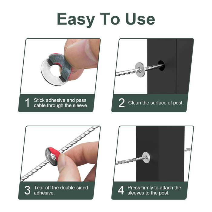 BLIKA Cable Railing Adhesive Sleeves