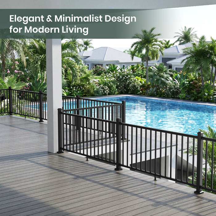 BLIKA 4FT/6FT/8FT Aluminum Level Railing Panel