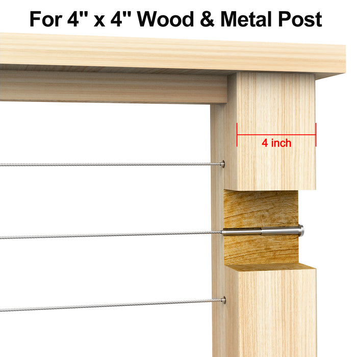 BLIKA 1/8" Invisible Cable Railing Kit - Extended Version