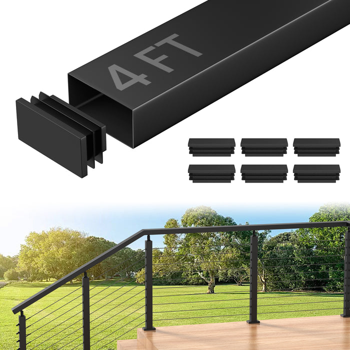 BLIKA  Stainless Steel Black Cable Railing Handrails