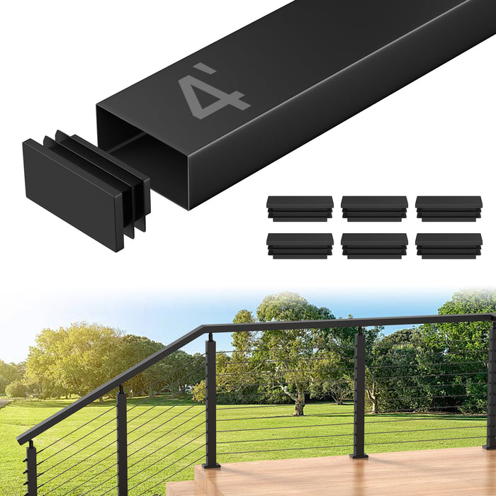 BLIKA  Stainless Steel Black Cable Railing Handrails